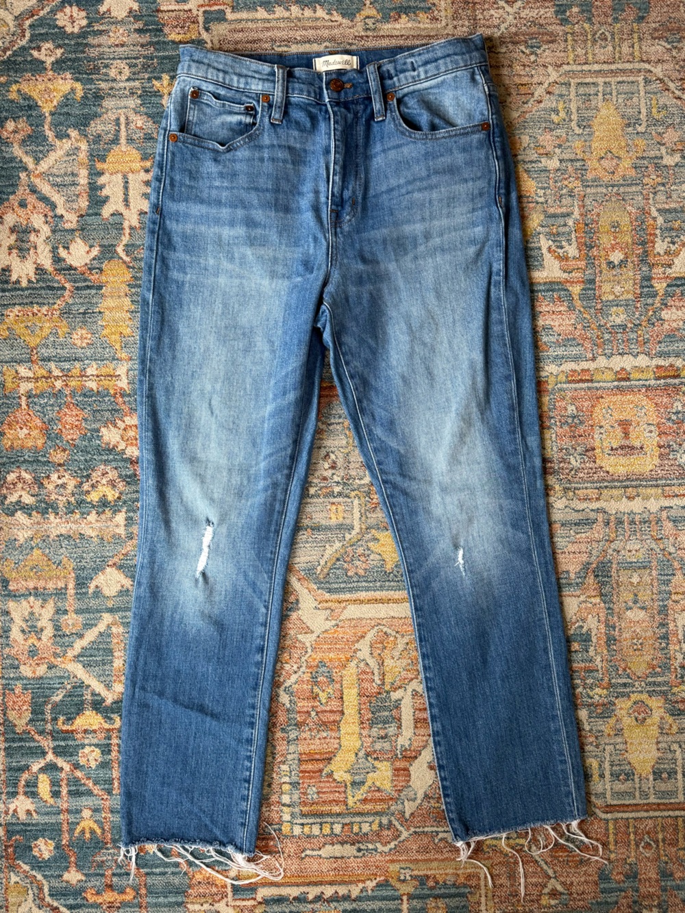 Madewell High Rise Slim Crop Boy Jean 26